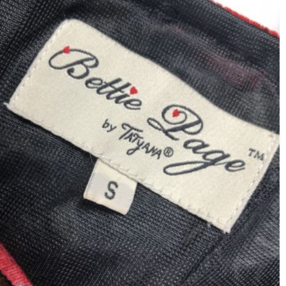 Bettie Page Tatyana Pinup Glam Poppy Wiggle Dress - Picture 5 of 8